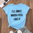 thumbnail image 4 of DHFJKG T Shirts For Women Casual Short Sleeve Loose Fit Round Neck Letter Printed Graphic Tee Comfortable Daily Wear Pullover Versatile Tops, 4 of 4