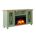 thumbnail image 4 of FESTIVO Elegant 61" TV Stand with Fireplace - Green, 4 of 6