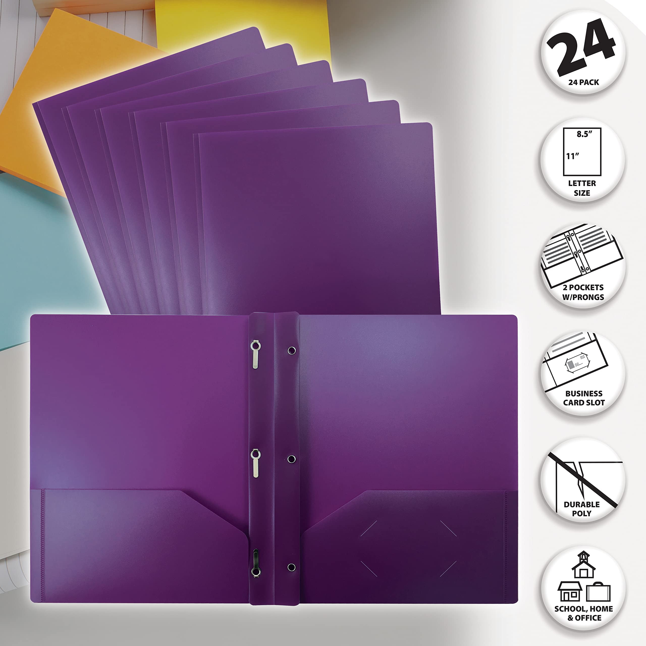 Purchase Purple Plastic Heavy Duty Folders from JAM Paper, Item-383HPU