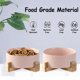 thumbnail image 4 of El plato de cerámica del cuenco del gato del perro con el soporte, cuencos pesados pesados lindos modernos del animal doméstico fijó para los gatos y los perros, 4 of 5