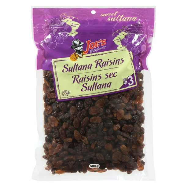 Raisins secs sultana de Voyages savoureux de Joe 500 g 
