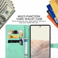 thumbnail image 6 of case for Google Pixel 6 Pro Mandala Wallet Case,Slim 3D Flip Leather Magnetic Closure with Credit Card Holder & Hand Strap Flip Folio Closure Phone Case for Google Pixel 6 Pro MTL Green, 6 of 14
