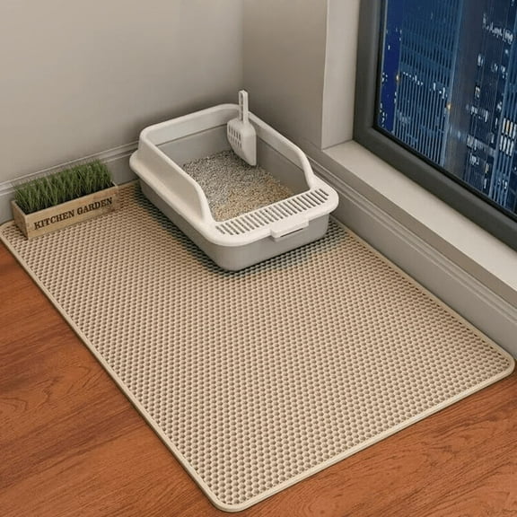 60CMX90CM Cat Litter Mat Waterproof Double Layer Pet Litter Box Mat Pet Toilet Cat Mat Nonslip Sand Cat Washable Mat Pet Clean