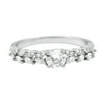 thumbnail image 5 of 1 CT Marquise and Round Moissanite Ring for Women, Moissanite Solitaire Engagement Ring in Gold, Moissanite Engagement Ring, 10K White Gold, US 6.25, 5 of 8