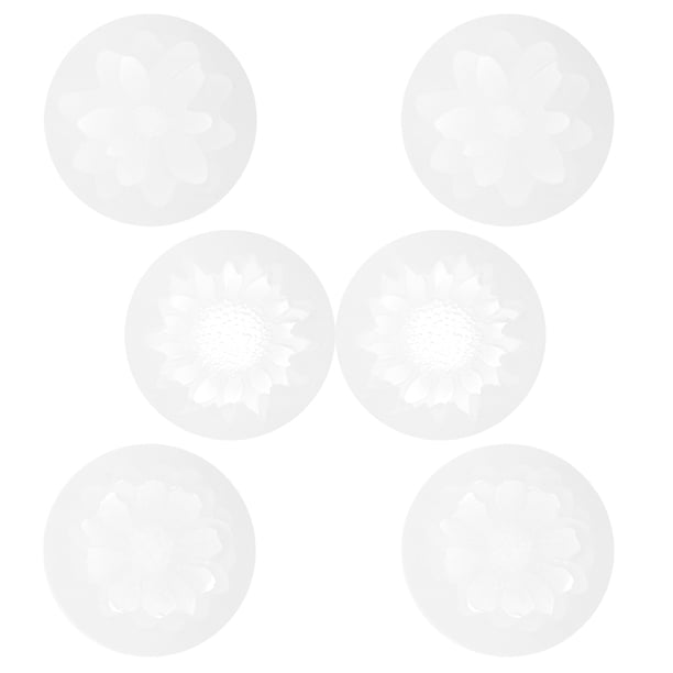 6 piezas 3D flor molde de silicona resina molde de silicona molde artesanal accesorios de bricolaje