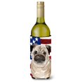 thumbnail image 1 of "Treasures Fawn Pug Patriótico Abrazador de Botellas Decorativo, 750ml, Multicolor" Caroline's Treasures  BB9391LITERK, 1 of 1