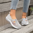 thumbnail image 2 of Women's On Casual Shoes Breathable Soft Sole Lightweight Shoes for Everyday Comfort Embroidered Detail Flat Shoes, 2 of 4