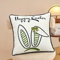 thumbnail image 3 of A Easter Pillow Cover Double Sided Cushion Case Bunny And Eggs Pattern Pillowcase With Festive Design Invisible Zipper And Easy-Clean Polyester Fabric For Living Room Bedroom And Holiday D, 3 of 7