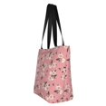 thumbnail image 2 of Vsdgher Rose Flowers print Reusable Shopping Grocery Bags for Women Shopping with Pouch Foldable Pouch Lightweight Polyester Fabric, 2 of 6