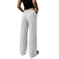 thumbnail image 7 of Cargo Sweatpants for Women Cargo Pants Women High Waist Womens Wide Leg Pants Capri Pants for Women Plus Size Women Pants Casual Work Camo Cargo Pants for Women Light Gray M, 7 of 7