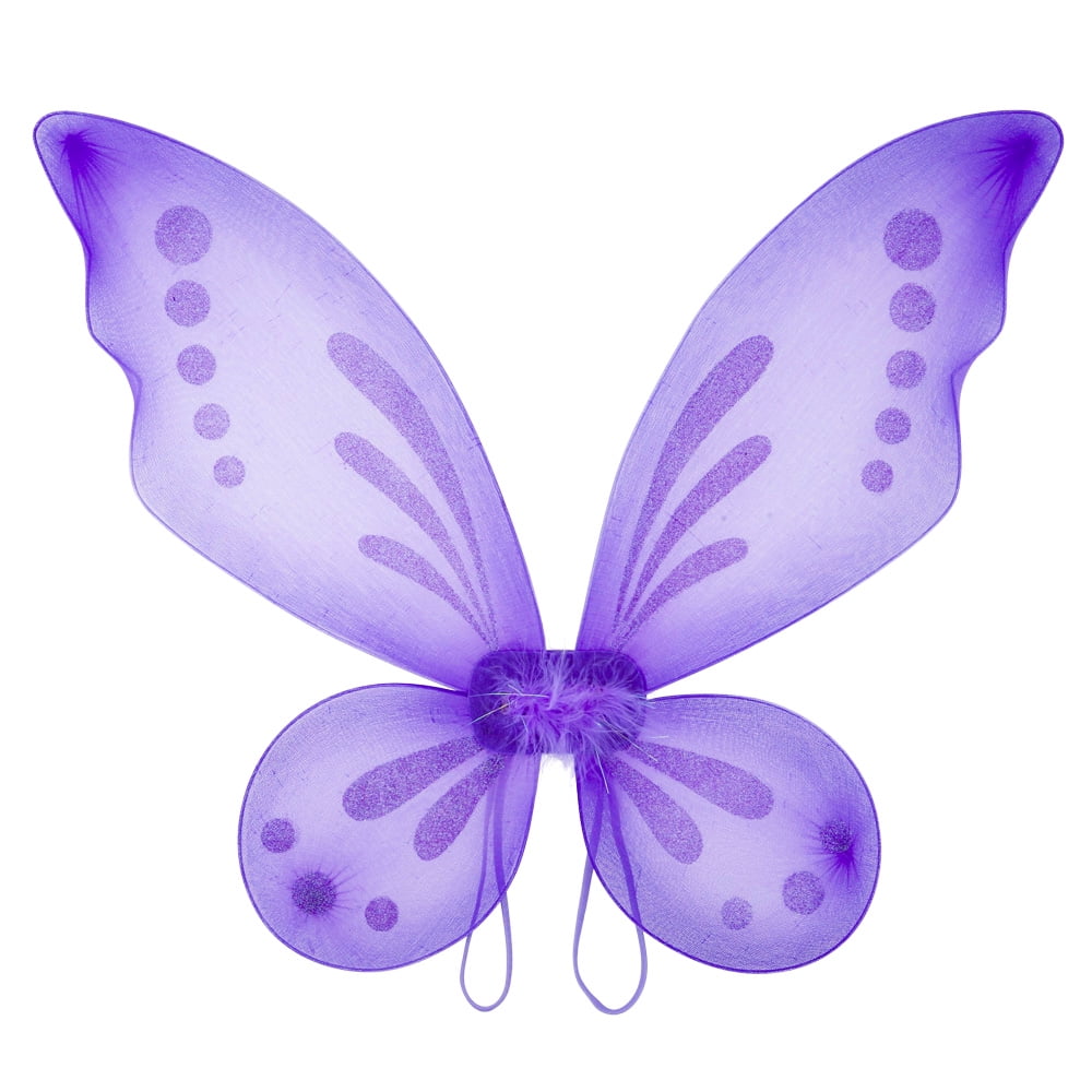 Attitude Studio Butterfly Pixie Fairy Wings, Angel Costume Accessory - Purple