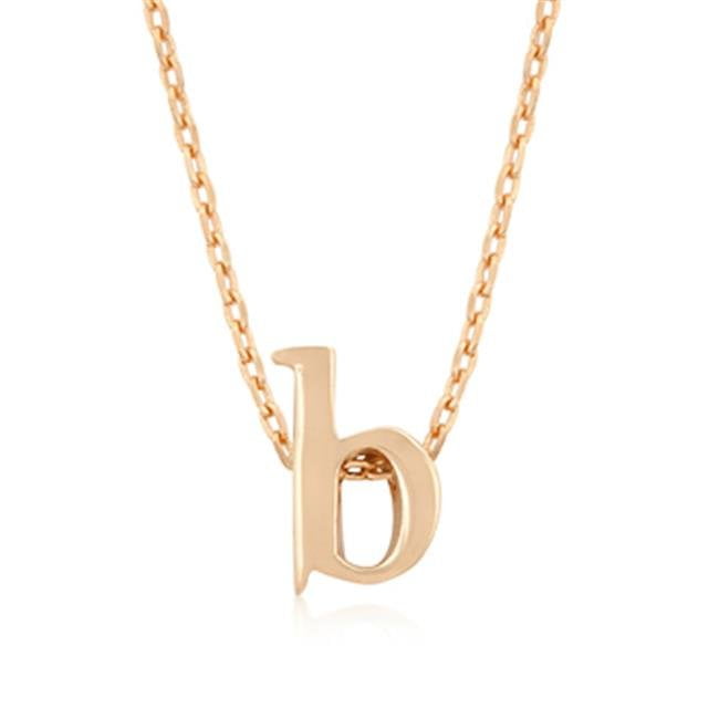 Rose Gold Initial B Pendant | Walmart 