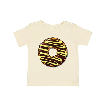

Inktastic Chocolate Donut Brown Glaze Yellow Icing Gift Baby Boy or Baby Girl T-Shirt