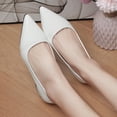 thumbnail image 7 of Xucatan Closed Pointed Toe Flats for Women Leather Pointy Toe Comfortable Low Heel Slip On Pumps Shoes Office Lady Leather Dress Shoes Work Party Dating Church Gift, 7 of 7