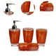 thumbnail image 3 of 4 piezas Portacepillos de dientes Dispensador de loción Acrílico Artículos de tocador Portátil Moderno Naranja, 3 of 8
