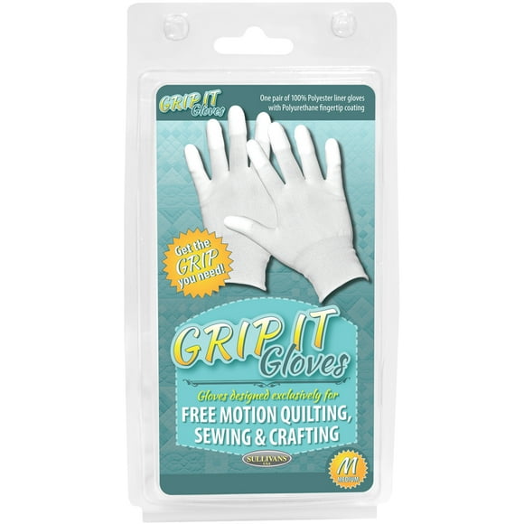 Grip Gloves For Free Motion Quilting-Medium