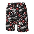 thumbnail image 4 of Disketp Men's Swim Trunks Hawaiian Breathable Surf Beach Swimsuits Mesh Lining Beach Shorts with Pockets-Vintage Skull Casino, 4 of 7