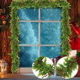 thumbnail image 5 of 6ft Simulation Rattan Garland with Red Berries, Artificial Christmas Greenery for Home Decoration, Indoor Outdoor Use on Fireplace, Door, Mantle Festive Season Decor, 5 of 6