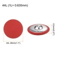 thumbnail image 2 of Uxcell 10pcs 44L Fabric Cloth Covered Button 28mm Metal Shank Round Sewing Buttons for Suits Dress Blouses, Red, 2 of 5