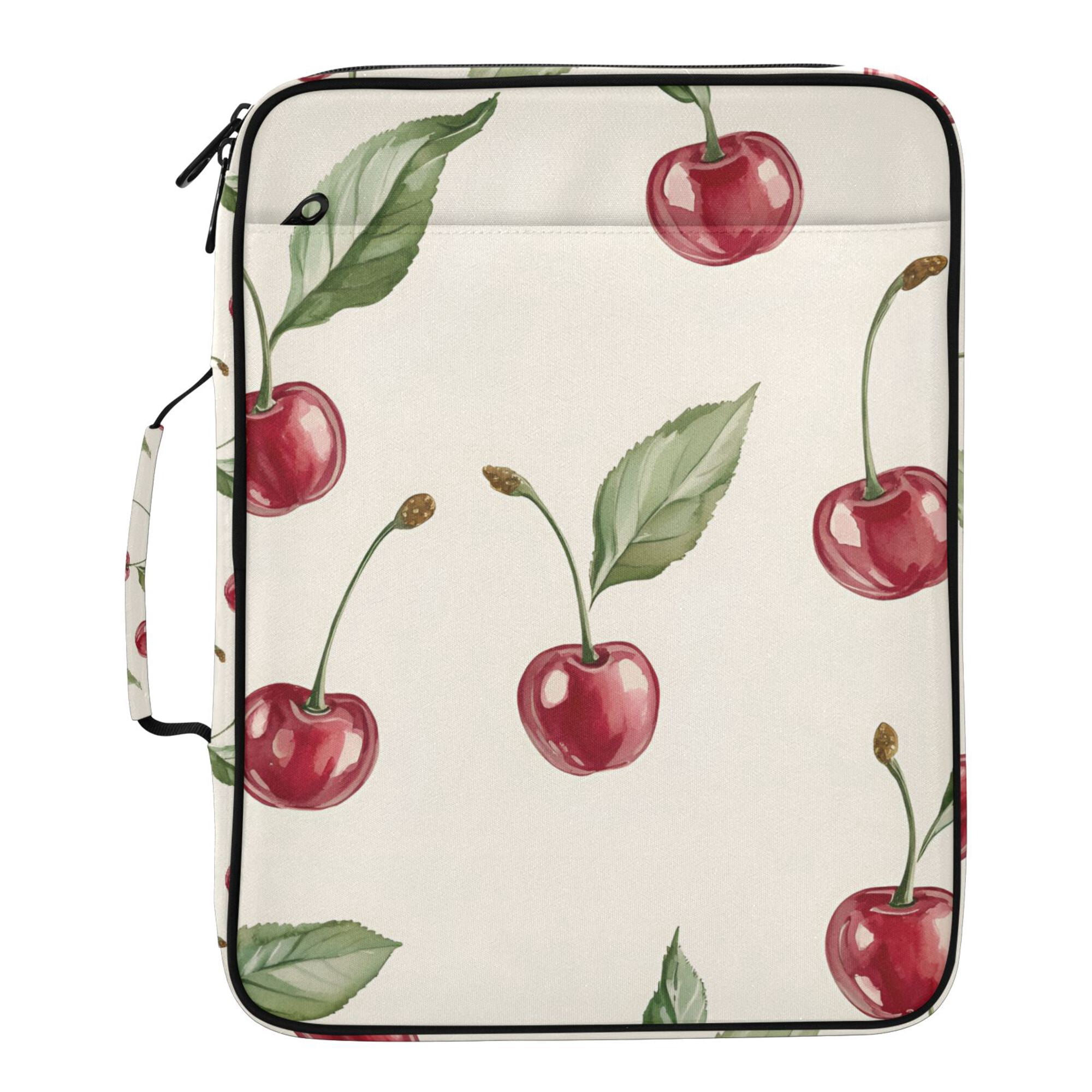 FORMRS Accordion File Folder A4 Size 7-Pocket Expanding Document Organizer Bag with 3 Ring Binder, Beige Cherry