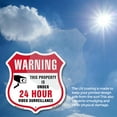 thumbnail image 5 of 24 Hour Surveillance Shield Sign Warning This Property Is Under 24 Hour Video Surveillance (2 Pack) 4 inch X 4 inch Shield Shaped Heavy Duty 3.2 mil Vinyl Decals Weather Resistant Made, 5 of 6
