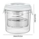thumbnail image 3 of Tarro de pepinillos 1300ml tipo prensa | Contenedor sellado de plástico de grado alimenticio | Filtro de malla fina | Abertura grande transparente | Solución de almacenamiento de verduras en la, 3 of 8