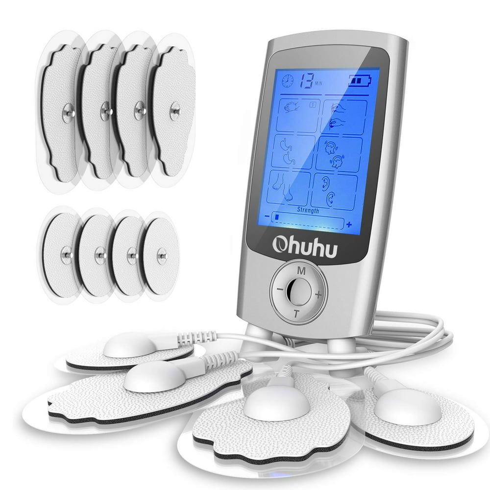 FDA Cleared Muscle Pain Tens Unit, Ohuhu Rechargeable 16 Modes and 12