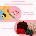 thumbnail image 2 of MesaSe Beginners Crochet Kit  Animals Crochet Kit for Beginners Crochet Knitting Kit Dinosaur, 2 of 7