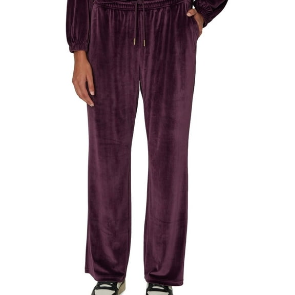 Champion Womens Ribbed Casual Lounge Pants, Purple, Medium