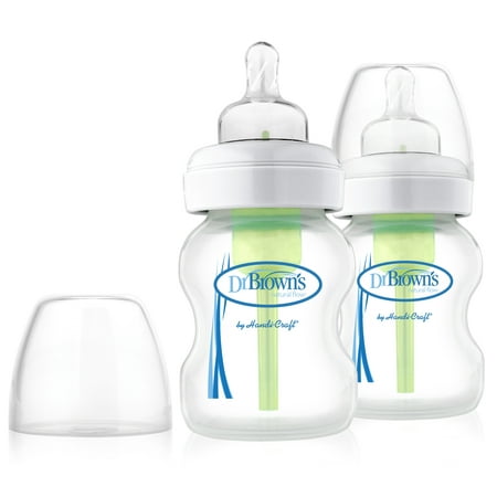 - Dr. Brown's Natural Flow Wide-Neck Baby Bottle - 5oz, 2ct