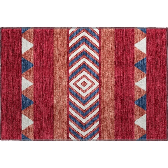 Dalyn Rugs Premium Machine Washable Mayfield AMF965 Red 1'8" x 2'6" Rug