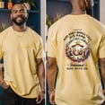 thumbnail image 4 of Faith-Based Double-Sided Shirt for Men – Isaiah 7:14 Nativity Tee, Immanuel Scripture Design, Ash, Size L, 4 of 6