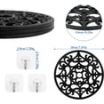 thumbnail image 7 of 3 PCS Silicone Trivet Mat Set, Heat Resistant Silicone Trivet Stand Holder Multi-use Trivet Kitchen Hot Pads - Black, 7 of 7