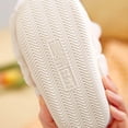 thumbnail image 5 of RuiJiao Adorable Bunny Kids Slippers, Cozy Microfiber Leather Indoor/Outdoor House Shoes with Non-Slip Sole for Girls Boys (White, Gray, Pink), Winter Warm Home Footwear, 5 of 6