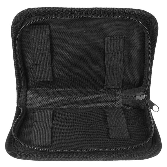 YOSADIER Compact Tool Pouch in Black Oxford Fabric with Smooth Zipper for Secure and Easy