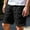 Black, variant on Juslio Mens Shorts Zipper Pockets Loose Comfy Cotton Linen Buttons Casual Cargo Shorts for Men