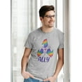 thumbnail image 2 of Lgbt Ally T-Shirt Men -Smartprints Designs, Male Medium, 2 of 4