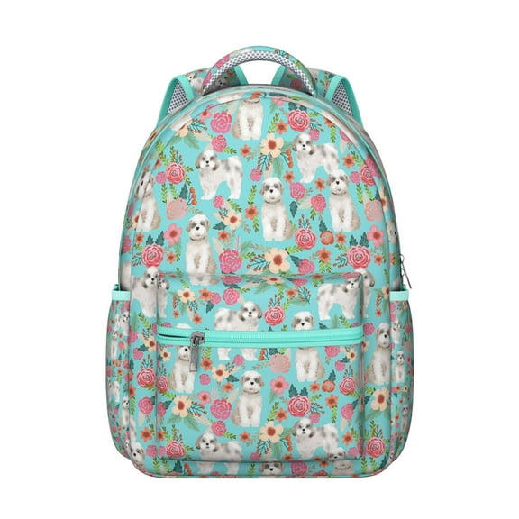 Trendy Dog School Backpack - Lightweight with Reinforced Handles, Spacious for Textbooks & Supplies, Great Gift for Pup Lovers