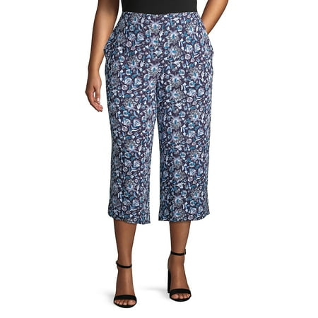 Plus Marissa Floral Cullote Pants