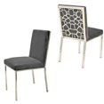 thumbnail image 2 of Canadian Chicago Grey Silver Dining Chair (Set of 2), 2 of 3
