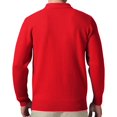 thumbnail image 6 of Zivyakyron Cable Knit Men Sweater Casual Quarter Zip Business Pullover Sweaters Slim Mock Neck Fall Winter Long Sleeve Red 3XL, 6 of 7