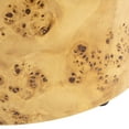 thumbnail image 3 of Jennifer Taylor Home Nebula Round Burl Wood Upholstered Ottoman, Ivory White Boucle, 3 of 5