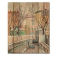 thumbnail image 3 of Designart 'Lanes In Moscow Cityscape' Traditional Print on Natural Pine Wood, 3 of 5
