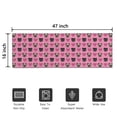 thumbnail image 5 of Pink Pug Puppies Door Rugs,Washable Non Slip Door Mats Indoor,Decorative Door Mats,Entry Mat Indoor for Entrance,Bedroom,Kitchen,Bathroom,16"x47", 5 of 6