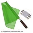 thumbnail image 3 of Unique Bargains Football Linesman Arbitre Drapeau en Acier Inoxydable Éponge Pôle Grip, Vert 2 Pack, 3 of 5