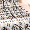 thumbnail image 3 of Colorful Geometric Striped Pattern Blanket,Comfortable Soft Flannel Throw Blanket,All Season,Warm Lightweight Blankets for Sofa Bed Couch Living Room Chair,30"x40", 3 of 4