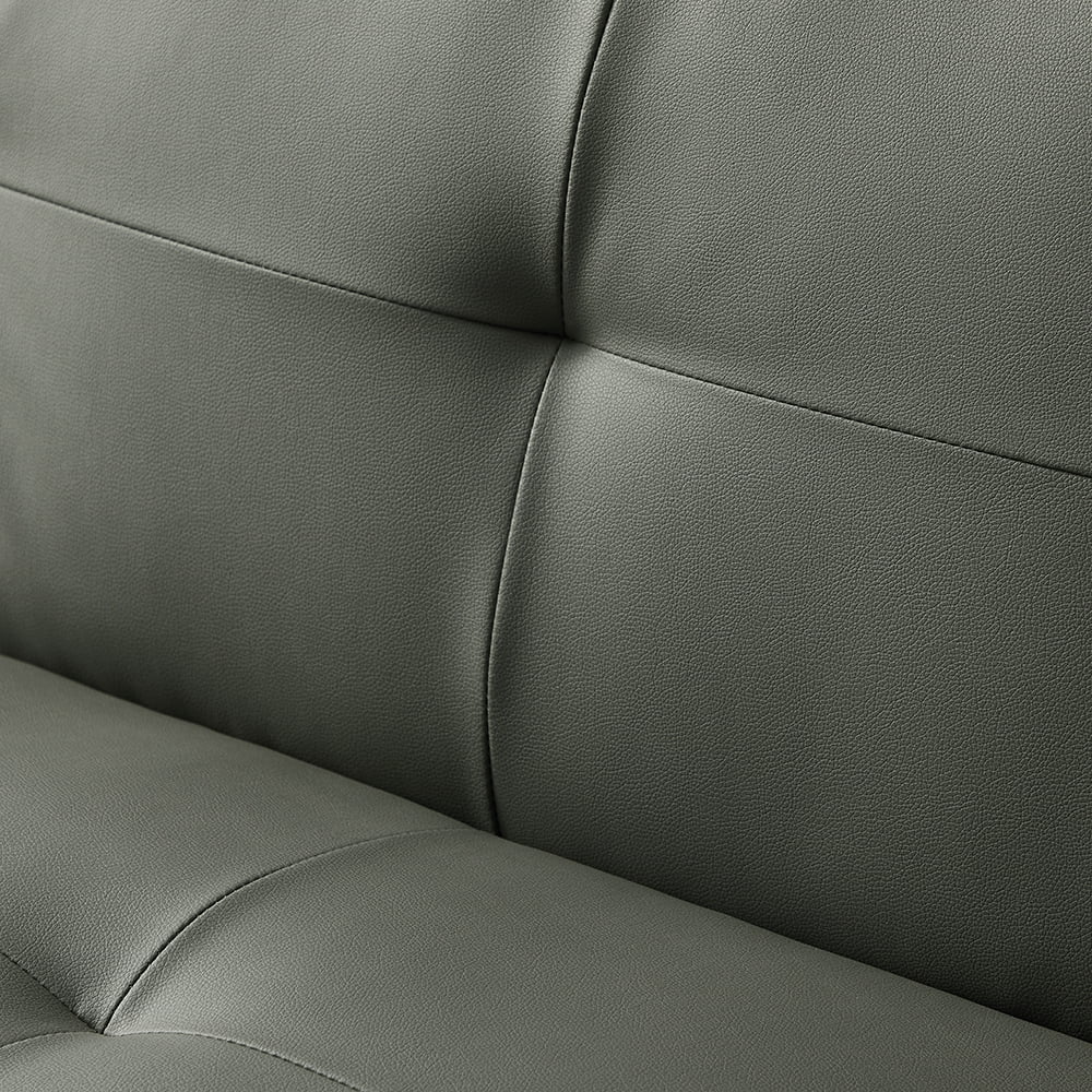 Lowestbest PU Leather Sofa Bed Couch, Convertible Folding Futon Sofa Bed, Grey Lowestbest PU Leather Sofa Bed Couch, Convertible Folding Futon Sofa Bed, Grey