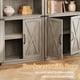 thumbnail image 5 of Compact 5-tier estilo rural wood estante de libros abiertos estantes & doors para vintage para exposición in living rooms bedrooms apartments & offices (gray), 5 of 7