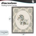 thumbnail image 4 of Stupell Industries Bohemian Watercolor Dinosaur Tropical Border Gray Floating Frame Canvas Art, 17 x 21, by LSR Design Studio, 4 of 8