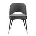 thumbnail image 6 of Modway Arise Vintage French Performance Velvet Dining Side Chair in Natural Maroon, 6 of 9